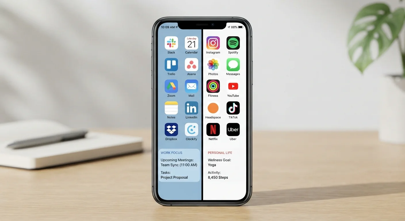 Keeping Personal and Work Apps Separate on a Single Device