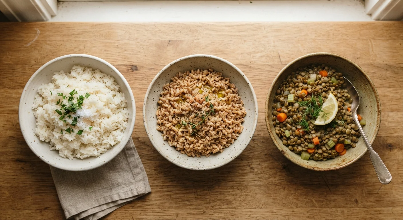 One-Pot Grains: Cooking Rice, Farro, and Lentils Without Watching a Clock