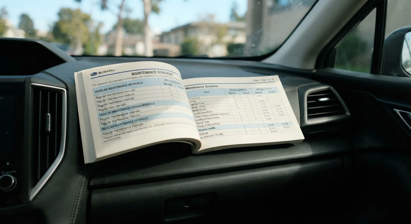 Reading Your Owner's Manual: The Maintenance Schedule Section