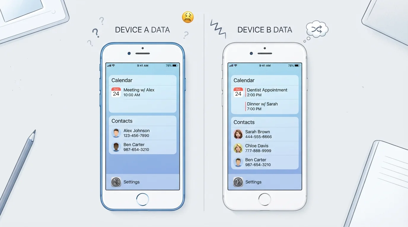 Syncing Gone Wrong: Why Your Files, Contacts, or Calendar Don't Match Across Devices